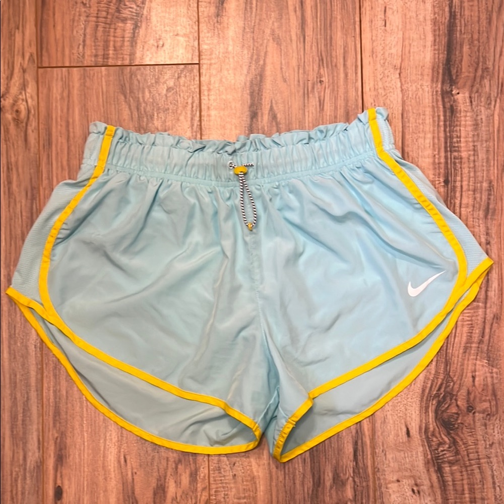 Nike Blue and Yellow Athletic Shorts Lightweight Running